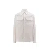 Jil Sander Long-sleeved Shirt With Flap Pockets In Neutral