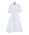 Jil Sander Cotton Midi Dress In White