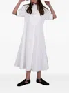 Jil Sander Cotton Midi Shirt Dress In White