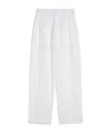 Jil Sander Cotton Muslin Trousers In White