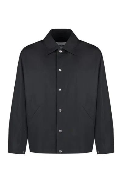 Jil Sander Cotton Overshirt In Multi