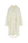Jil Sander Cotton Hooded Raincoat In Neutral