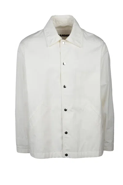 Jil Sander Cotton Poplin Jacket - White