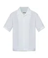 Jil Sander Lapel Collar Short Sleeves Organic Cotton Shirt With Tailored Fit