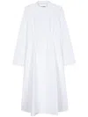 Jil Sander Cotton Poplin Shirt Dress In 白色