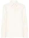 Jil Sander Cotton Poplin Shirt In Neutrals