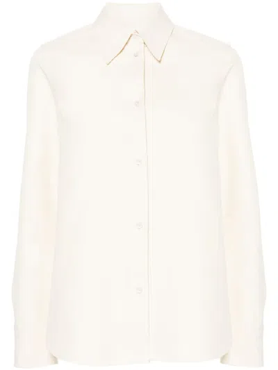 Jil Sander Cotton Poplin Shirt In Neutrals