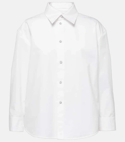 Jil Sander Cotton Poplin Shirt In Optic White