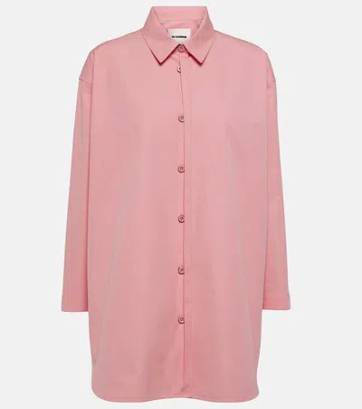 Jil Sander Cotton Poplin Shirt In Pink