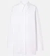 Jil Sander Chemise Uni En Coton In Weiss