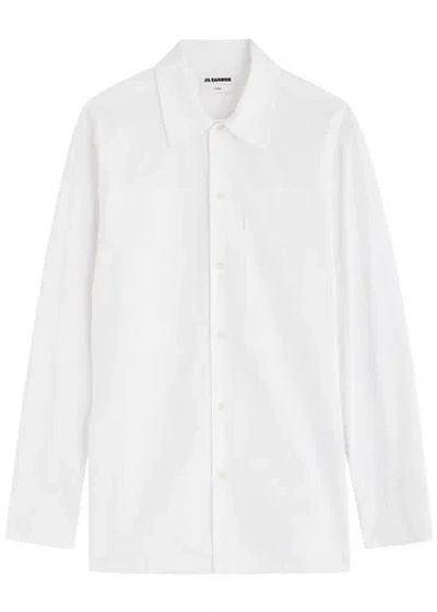 Jil Sander Cotton-poplin Shirt In White