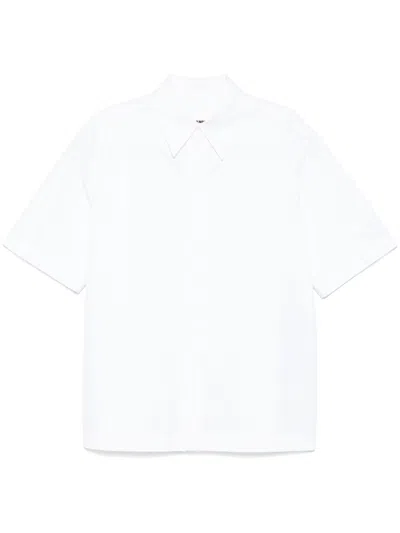 Jil Sander Cotton Poplin Shirt In White