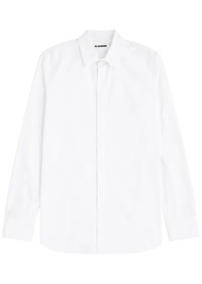Jil Sander Cotton-poplin Shirt In White