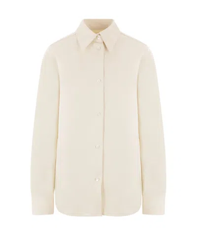 JIL SANDER JIL SANDER CURVED HEM POPLIN SHIRT