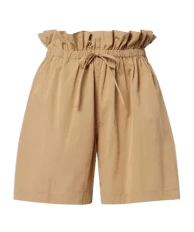 Jil Sander Cotton Poplin Shorts In Nude