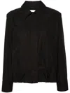 Jil Sander Button-up Cotton Shirt In Black