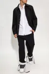 Jil Sander Black Shirt-jacket With Logo In Black