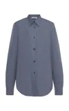 Jil Sander Cotton Shirt In Blue