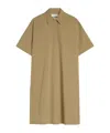 Jil Sander Cotton Shirt Dress In Almond Beige