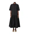 Jil Sander Cotton Shirt Dress In Black