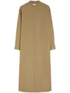 Jil Sander Cotton Shirt Dress In Brown