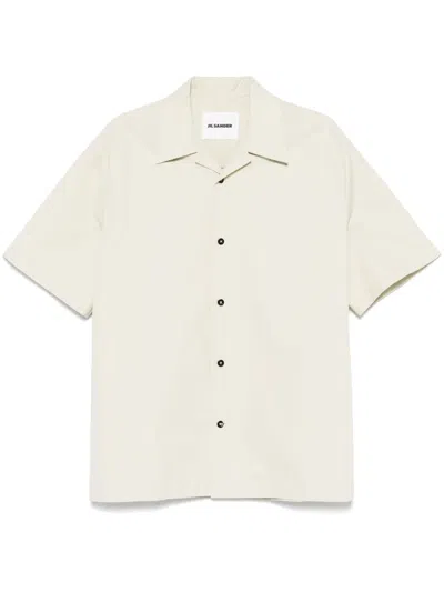 Jil Sander Cotton Shirt In Green