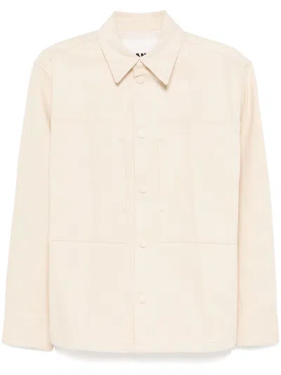 Jil Sander Beige Sea Island Denim Jacket In Neutrals