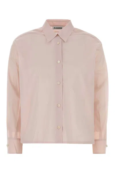 Jil Sander Cotton Shirt In Pink