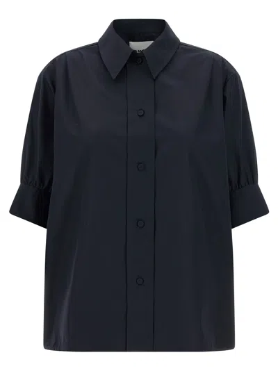 JIL SANDER COTTON SHIRT SHIRT AND BLOUSE BLUE
