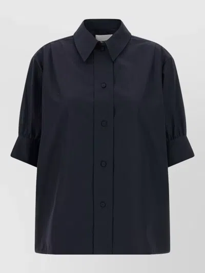JIL SANDER COTTON SHIRT SHORT SLEEVES COLLARED CUFFED
