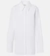 Jil Sander Cotton Poplin Shirt In White
