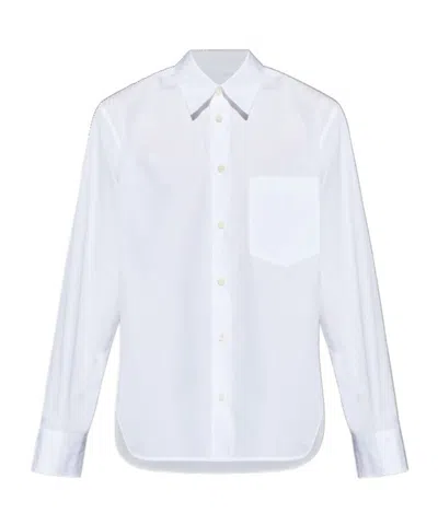 Jil Sander Cotton Shirt With Pockets In White