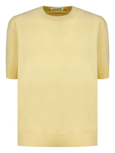 Jil Sander Cotton Short-sleeve T-shirt In Yellow