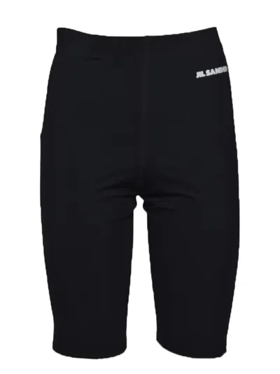 Jil Sander Cotton Shorts In Black