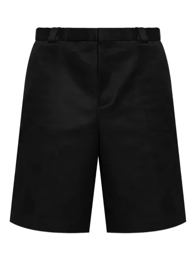 Jil Sander Cotton Shorts In Black