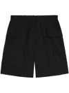Jil Sander Cotton Shorts In Black