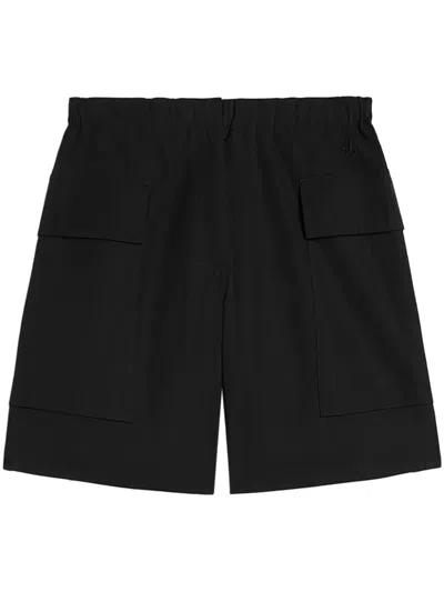 Jil Sander Cotton Shorts In Black