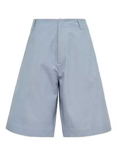 Jil Sander Cotton Shorts In Blue