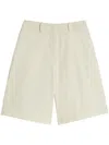 Jil Sander Cotton Shorts In Neutrals