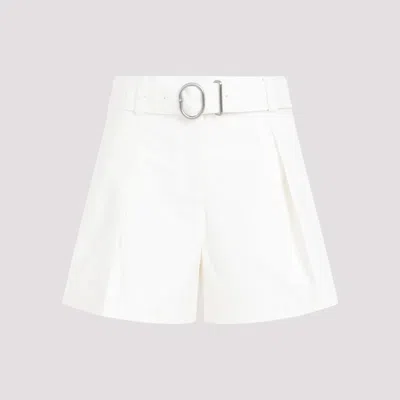 Jil Sander Cotton Shorts In White