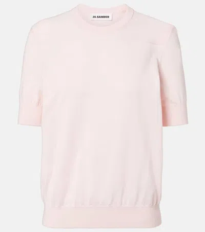 Jil Sander Cotton Sweater In Pink