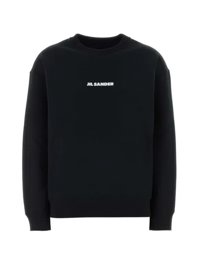Jil Sander Cotton Sweatshirt In Black