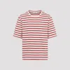 Jil Sander Striped-pattern Logo-patch T-shirt