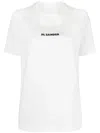 Jil Sander White T-shirt With Contrasting Logo Print