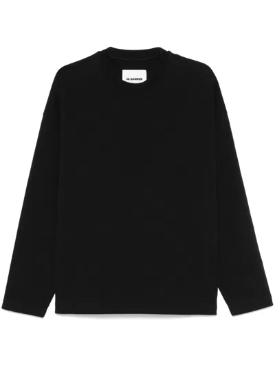 Jil Sander Cotton T-shirt In Blue