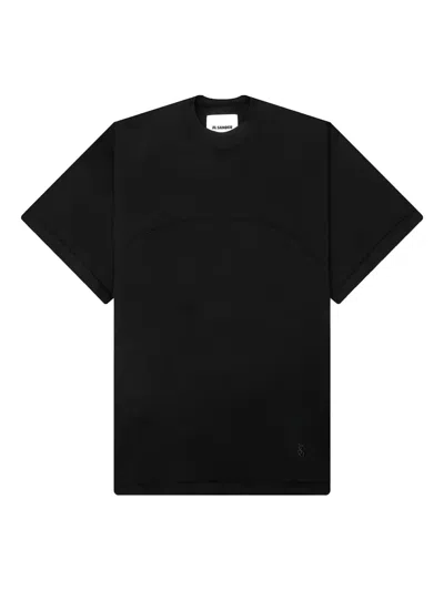 Jil Sander Crew Neck T-shirt Chest Pocket In Black