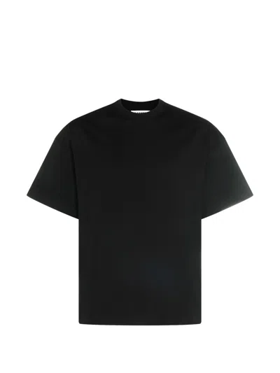 Jil Sander T-shirts Cn Ss 3 Pack Emb In Black