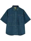 Jil Sander Women Denim Cotton Shirt In Blue
