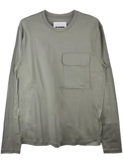 Jil Sander Cotton T-shirt In Green