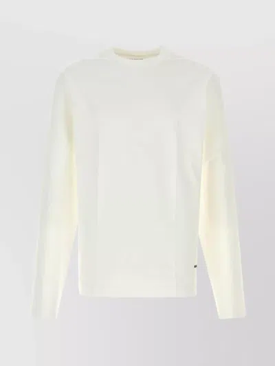 Jil Sander Cotton T-shirt Set Long Sleeves In White